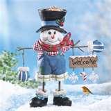 Solar Snowman Bird Feeder photos