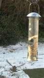 images of Solar Snowman Bird Feeder